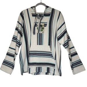 Senior Lopez Beach Baja Hoodie in Chimi Blue Size S